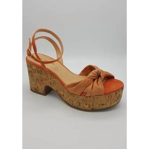 NEW BRUNO MENEGATTI donna wedge sandal in orange